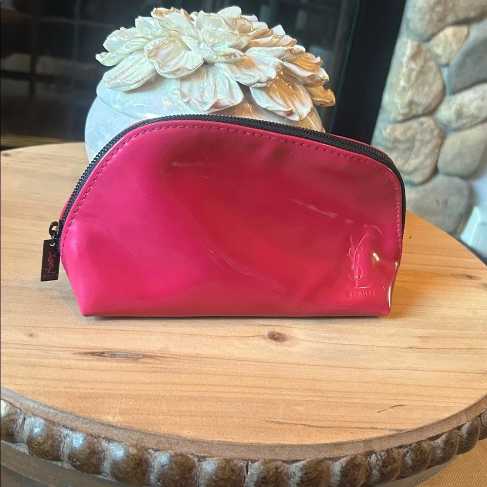 YSL‎ Yves Saint Laurent Parfums Pink Nylon Makeup Pouch